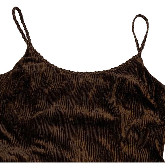 Scott McClintock Womens Slip Dress Size 12 Chiffon Chocolate Brown Maxi Bodycon - Picture 1 of 16